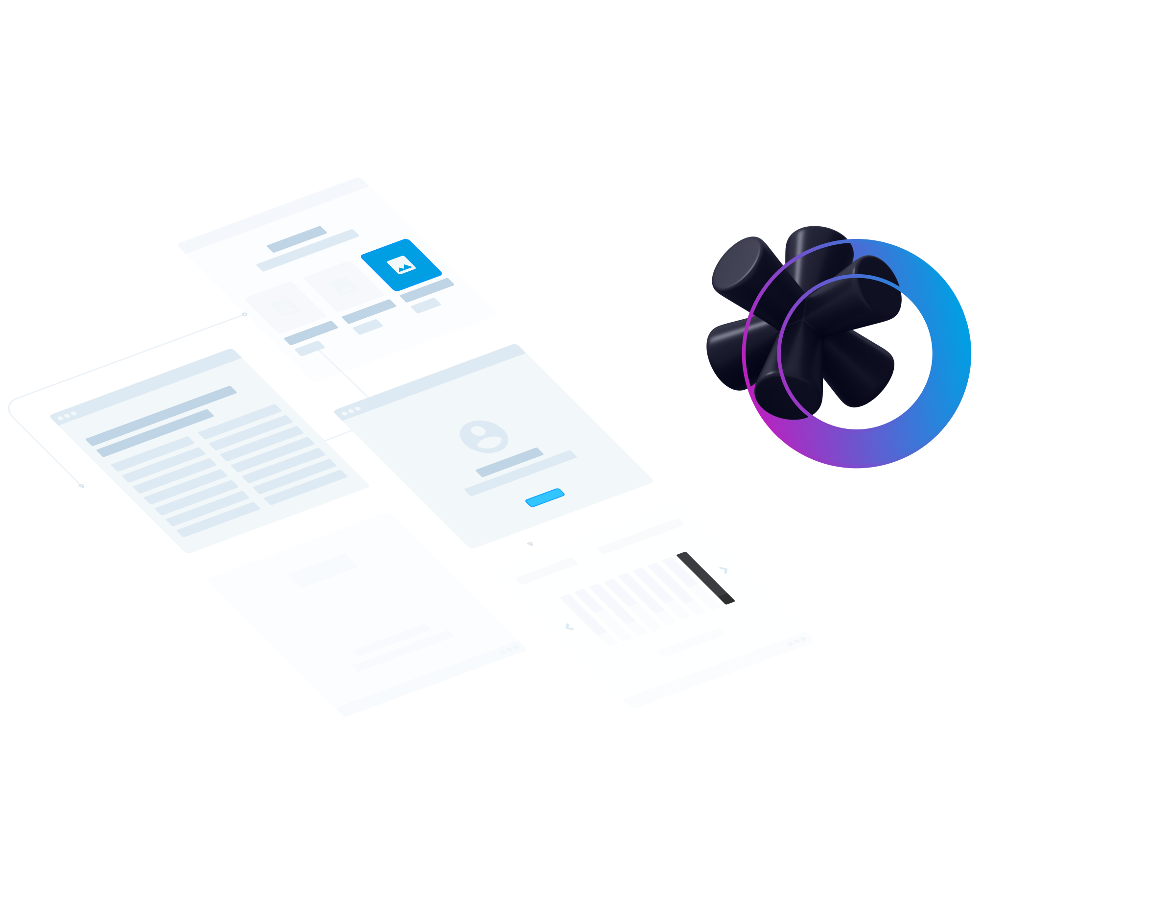 image of an office collaboration scene (for a mobility and transportation)